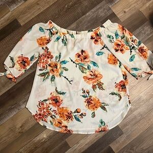 Staccato Off the Shoulder Floral Blouse